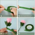 thumbnail image 4 of 4 Rolls Floral Tape For Bouquet Stem Wrap And Florist Craft Projects Decorationsdark Green, 4 of 4