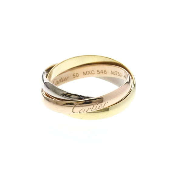 Pre-Owned CARTIER Trinity Ring Yellow Gold (18K),Pink Gold (18K),White Gold (18K) Polished
