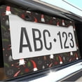 thumbnail image 6 of 1 Pcs Christmas themed Gnomes and Decorations License Plate Frame,License Plate Cover for Car Decorative Parts,Aluminum License Plate Bracket Holder Rust-Proof for US Standard Car, 6 of 8