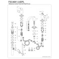 thumbnail image 6 of Kingston Brass FSC4685DPL Paris Widespread Bathroom Faucet with Pop-Up Drain, Oil Rubbed Bronze, 6 of 8