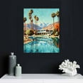 thumbnail image 4 of Nawypu  Palm Springs California Vintage Travel Posters Tree 16x20 inch Canvas Painting Poster And Print Wall Art Picture for Living Room, 4 of 4