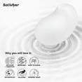 thumbnail image 4 of Satisfyer Cutie Ghost | 9 cm | Air pulse technology | Vibration | Clitoris stimulation | Rechargeable | Waterproof (IPX7), skin-friendly silicone (White), 4 of 6
