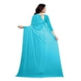 thumbnail image 2 of SAI DECORATIVE Women's Georgette Saree With Unstitched Blouse Piece plain sarees color-Sky Blue, 2 of 4