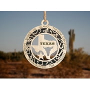 The Cabin Woodworker - Baltic Birch Wood - Texas State Ornament - Solid Backing