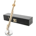 thumbnail image 2 of Miniature Flute Instrument Model Fake Flute Ornament Mini Instrument Decoration for Dollhouse, 2 of 9