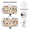 thumbnail image 3 of XMXY Car Sun Shade Windshield, Brown Tan Seamless Print Automotive Front Window Sun Visor for Cars SUV Trucks, Medium Size, 3 of 8