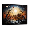 thumbnail image 2 of Designart Large Romantic Landscape framed wall Art, Abstract love Couple Landscape , Romantic Landscape framed wall art decor, Multi-Color Traditional black framed wall art, 32x16 inches black frame, 2 of 5