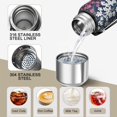 thumbnail image 3 of 20 Oz Pioneer Flower Coffee Tumbler Double Wall Insulated Stainless Steel Water Bottle | Metal Reusable Thermoses Flask with Cup Cap | Leak & Sweat Proof with Anti-Dust Lid, 3 of 7
