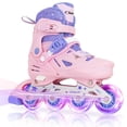 thumbnail image 1 of Patines en línea Nattork ajustables con ruedas luminosas para niños, 1 of 7