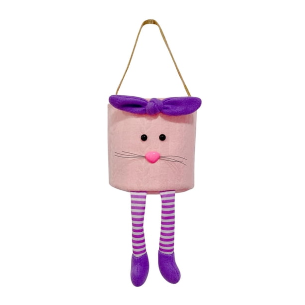 Conejo cesta de Pascua flor primavera fiesta de Navidad decoración fruta Rosa Colcomx Canasta Conejito De Pascua