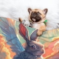 thumbnail image 3 of Pofeuu Sunshine Winged Rabbit Print Puppy Blanket,Dog Blankets,Pet Blanket Cozy Cat Blankets for Indoor Cats, Fuzzy Pet Blanket for Kitten Doggy Dog Blankets-Medium, 3 of 8