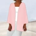 thumbnail image 5 of Patlollav Womens Summer Fall Solid Color Cardigan Long Sleeve Loose Cover Up Casual Blouse Tops Up to 50% off, 5 of 6