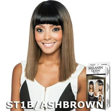 Melanin Queen Human Hair Blend Full Wig - ML101 (1B Off