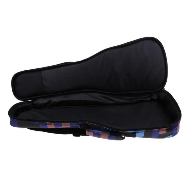 Accesorio de Instrumento de Cuerda con Correa Ajustable Impermeable Bolsa de lele de 26 Pulgadas - Cuadrícula azul Baoblaze Estuche para guitarra Ukulele Hawaii