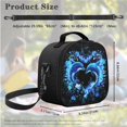thumbnail image 5 of Jeiento Dolphin Backpack with Lunch Box Kids Girls 8-12/10-12/12-14 Elementary School Bookbag Lunch Bag Pencil Case Set Love Heart Book Bag Lunchbox Back Pack Chidlren Schoolbag, 5 of 7
