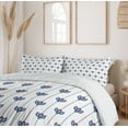 thumbnail image 6 of Ambesonne Eastern Duvet Cover Set, Tulip Flowers, 2-Calking, Red Navy Blue and White, 6 of 7