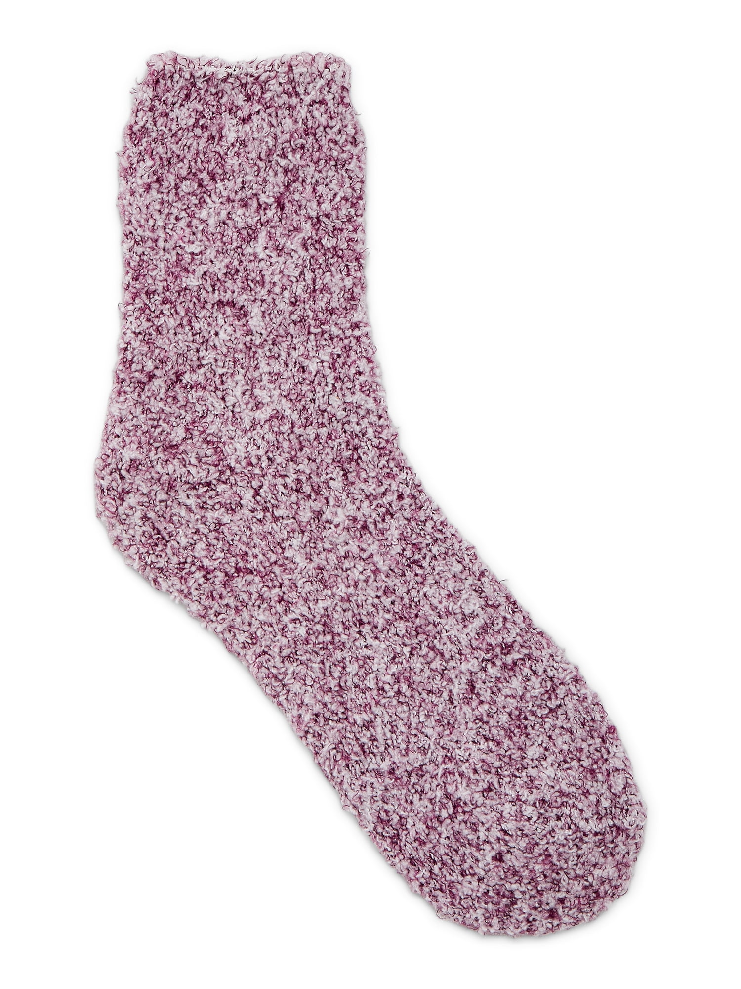 Joyspun Women's Double Layer Crew Lounge Socks, 3-Pack, Fits Shoe Sizes 4-10