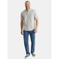 thumbnail image 2 of George Men's & Big Men's Classic Fit Short Sleeve Button-Up Poplin Shirt, Sizes S-3XL, 2 of 5