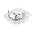 thumbnail image 2 of CRILSTYLEO Recessed Trailer Tie Downs Cargo Securement Silver 1Pack, 2 of 5