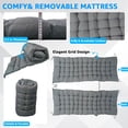 thumbnail image 2 of PRIJESSE Cot Camping Cot with Thick Pad Cots for Sleeping Camping Bed Folding Cot 330LBS(Max Load),Heavy Duty with Carry Bag for Home Outdoor Travel, 2 of 8