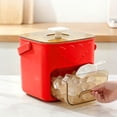 thumbnail image 4 of 48 Cube Ice Maker with Easy Press Lid, Double-Layer Storage Box , Double-Layer Design with Storage Box, Tongs Included for DIY Drinks, 4 of 4