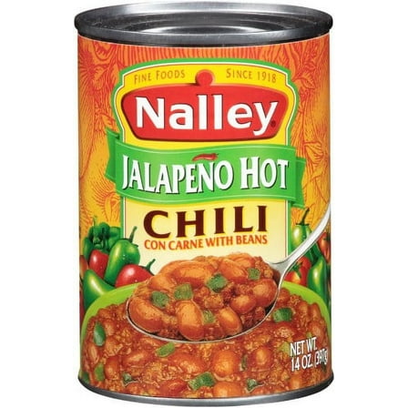 Nalley Jalapeno Hot Chili Con Carne with Beans (Pack of 14)