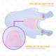 thumbnail image 5 of Asiento Soporte Baño Ducha Tina Bebé EKE LIFE HOME Antideslizante, 5 of 6