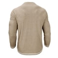 thumbnail image 7 of DIOAZUD Waffle Long Sleeve Henley Shirts for Men Solid Color Button Tops Lightweight Casual Regular Fit Tshirts for Workout, 7 of 7
