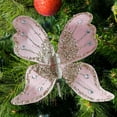 thumbnail image 6 of Kuntesetty Butterfly Clip Christmas Ornament Decoration Indoor Home Glitter Decorative Pink, 6 of 9