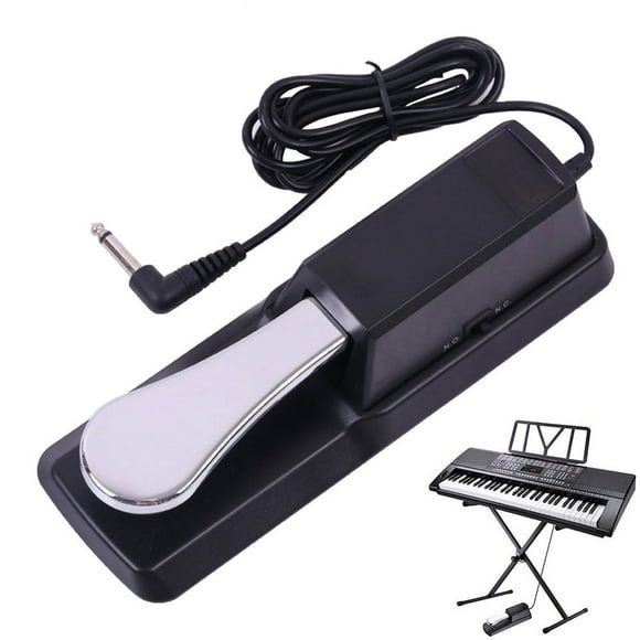Black Universal Piano Keyboards Sustain Foot Pedal for Electronic Keyboards Digital Piano