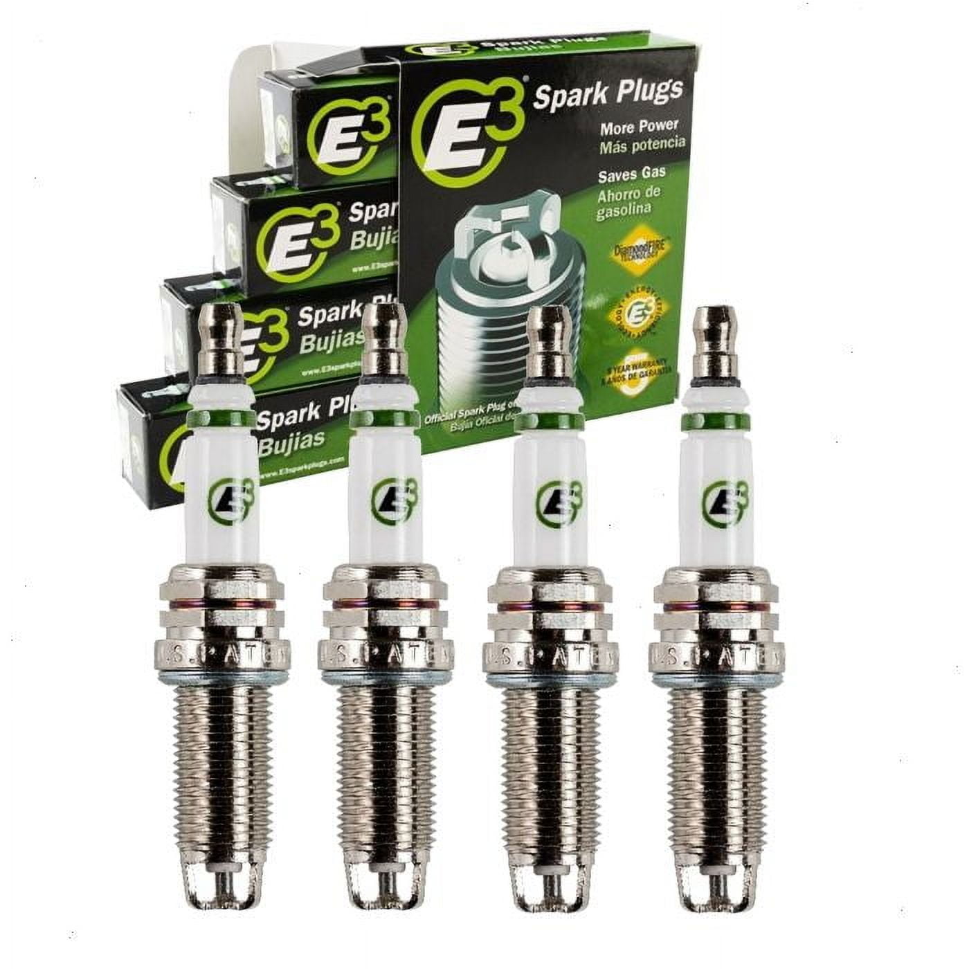 4 pc E3 Spark Plugs compatible with Lexus ES250 2.5L L4 2021-2022
