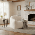 thumbnail image 2 of Homy Casa Plush Adult Bean Bag Chair with Arms,  Soft Faux Fur Lounge Chair for Living Room, Bedroom, 2 of 7