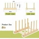thumbnail image 2 of Soporte de madera de bambú que ahorra espacio, fácil de limpiar y almacenamiento multiusos para la cocina del hogar (2 piezas), 2 of 5