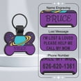 thumbnail image 6 of Pet Tag Silicone Pet ID Tag for Dog Collar, Silent Dog Tag Bone Shape with Personalized Engraving Space, Lightweight Identification Tag for Dogs and Cats, 1.89×1.57 in, 6 of 6