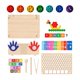 thumbnail image 5 of Juguete educativo de madera para aprender matemáticas, actividades de aprendizaje preescolar, juguetes educativos para enseñar a , emparejar y c, 5 of 9