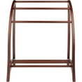 thumbnail image 2 of Wood Quilt Rack With 3 Rungs, Antique Walnut (94036), 2 of 8