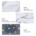 thumbnail image 5 of Colorful Stars and Moons 2 Pack 14''x18'' Hand Towels Soft Coral Fleece Quick Dry Hook and Loop for Kitchen Bathroom, 5 of 7