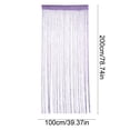 thumbnail image 3 of BadyminCSL 100*200CM Flat Silver Thread Beaded Curtain A Tassel Partition Curtain for Bedrooms Entryways and Living Rooms, 3 of 6
