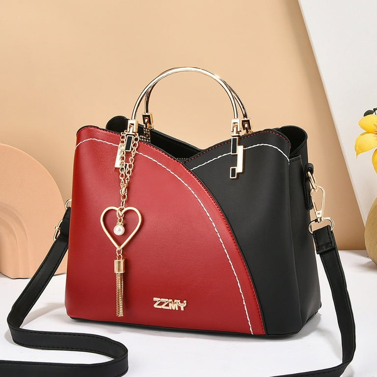 Red and black purse best sale