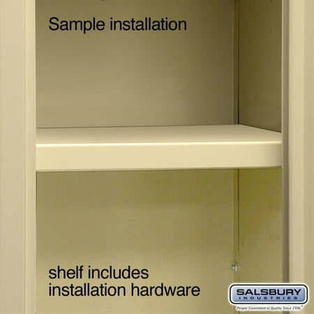 Compartment Shelf - for 12 Inch Deep Metal Locker - Tan