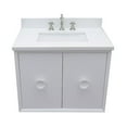 thumbnail image 6 of Bellaterra Home 31" Single wall mount vanity in White finish top with White quartz and rectangle sink, 6 of 8