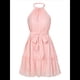 thumbnail image 1 of Vestido Sin Mangas con Espalda Descubierta y Volantes Rosa S, 1 of 10