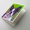 Boston Terrier Jungle Greeting Cards and Envelopes Pack of 8