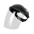 thumbnail image 4 of Engranaje de protección del casco de soldadura, visible, resistente al calor, protector de la máscara de soldadura montada en la cabeza para cortar Top negro transparente, 4 of 8
