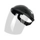 thumbnail image 4 of Equipo de protección del casco de soldadura, máscara de soldadura montada en la cabeza visible, profesional, escudo de cara para pulir otro trabajo Top negro transparente, 4 of 8