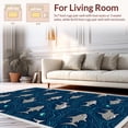thumbnail image 2 of ODIKA 3'x5' Machine Washable Non-Slip Area Rug, Deep Sea Predator Nautical With Realistic High Traffic Rug, Blue, 315120, 2 of 7