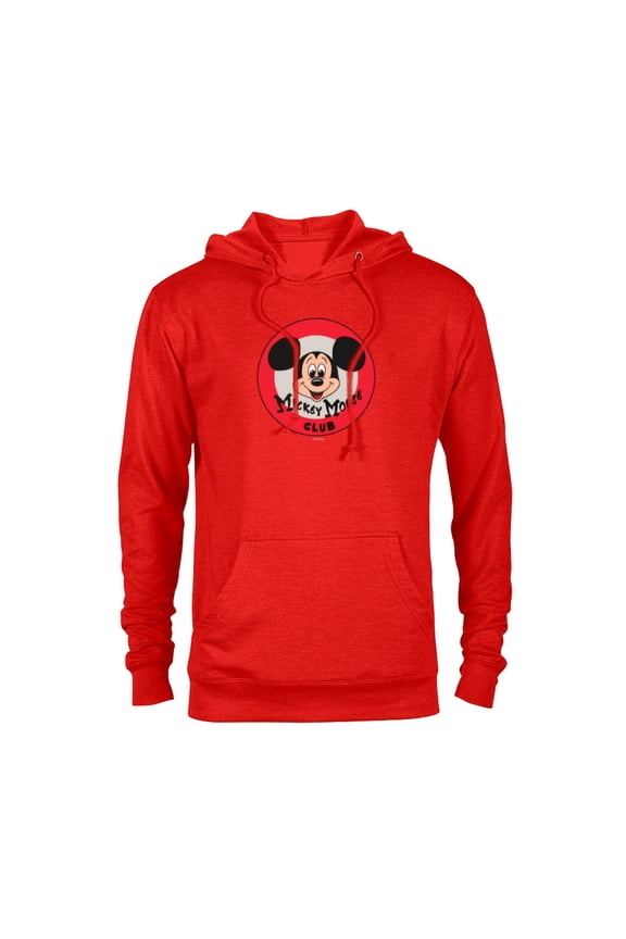 Disney 100 Mickey Mouse Club Logo Color Vintage D100 - Pullover Hoodie for Adults - Customized-Red