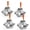 11inch-4pack-Small, variant on Corner Clamp 4pcs 90 Degree Right Angle With Adjustable Aluminum Alloy Swing Jaw Single Handle Clamps For Woodworking Tools Photo Framing Present Men Dad 11.1 Inch