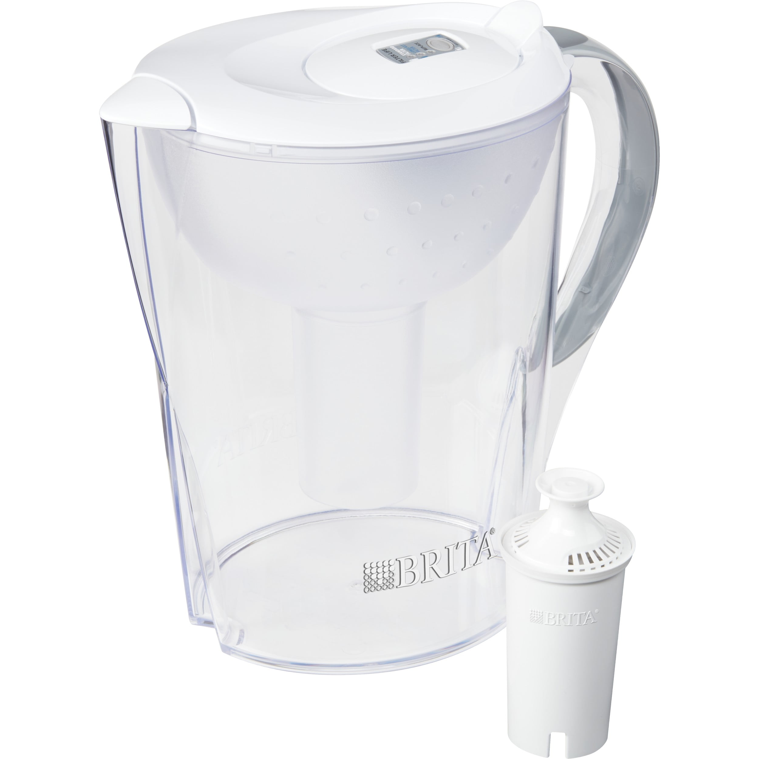 Brita Pacifica Water Filter Pitcher with Filter, 10 Cup - White ...