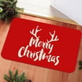 thumbnail image 4 of JingChun Merry Christmas Decorations Red Bathroom Rugs Cute Bath Mat Christmas Bathroom Decor, Bath mats for Bathroom, Non Slip Backing, Machine Washable, Bathtub,15"×23", 4 of 7